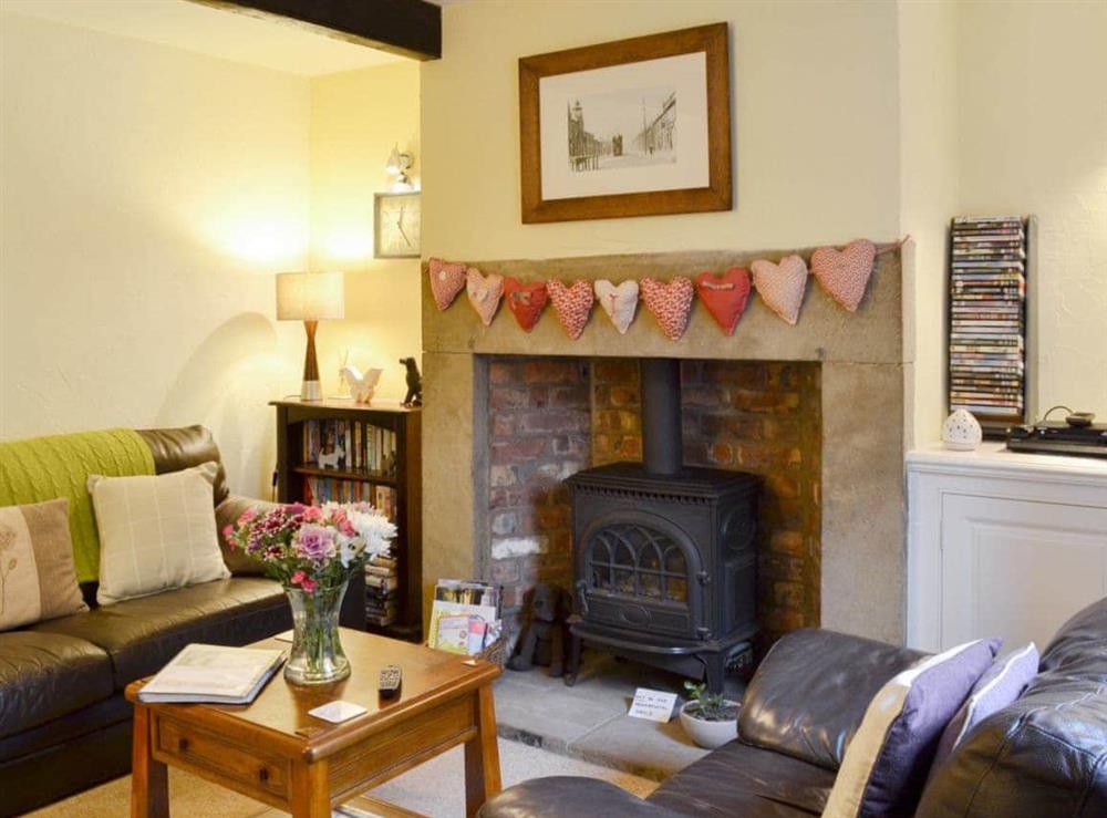 Comfortable living room at Park View Cottage in Glossop, Derbyshire