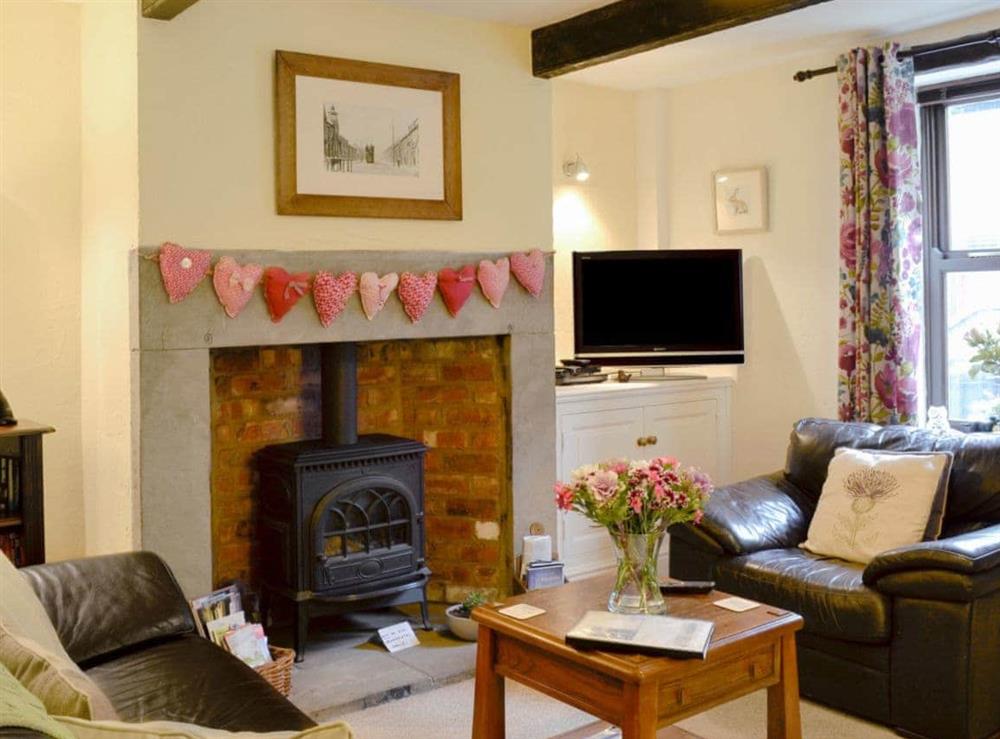 Delightful living room at Park View Cottage in Glossop, Derbyshire