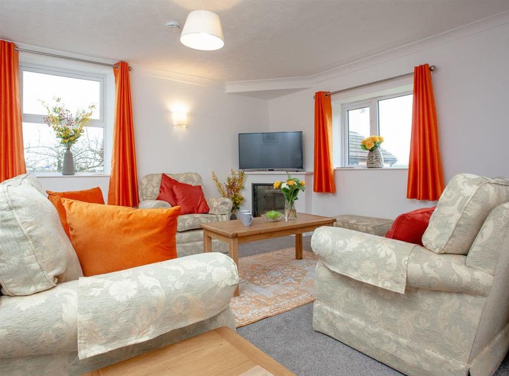 Living room at Park View in Hartland, Devon