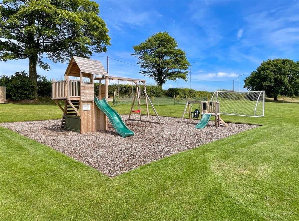 Children’s play area at Park View in Kinglsey Moor, near Stoke-on-Trent, Staffordshire