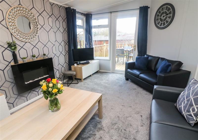 The living area at Park View Lodge, Arnside 7, South Lakeland Leisure Village near Carnforth