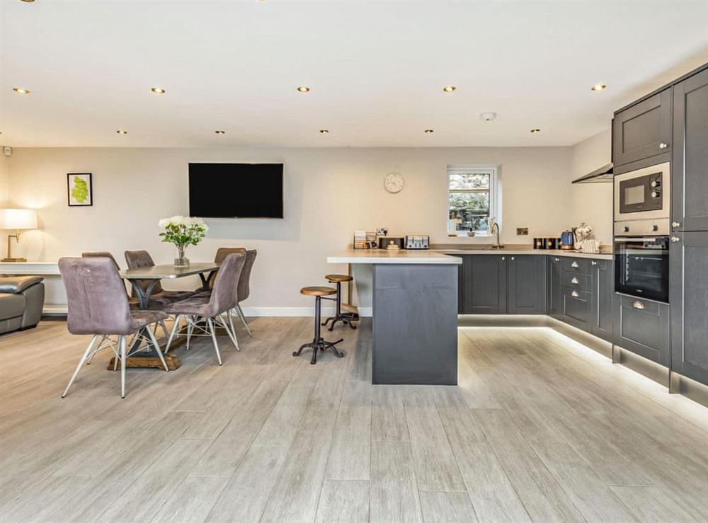 Open plan living space at Parkview in Brassington, Derbyshire