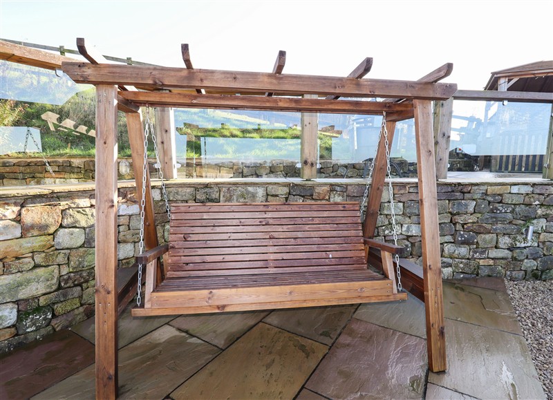 The patio in Parlour Barn