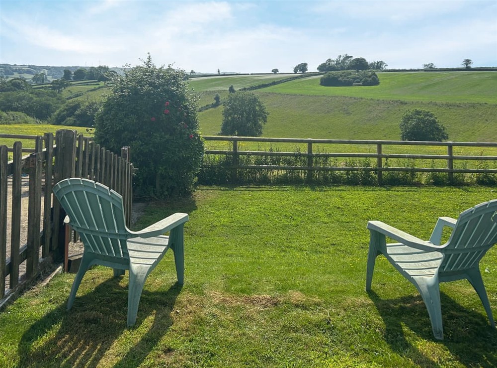 Garden at Parlour Cottage in Evershot, near Dorchester, Dorset