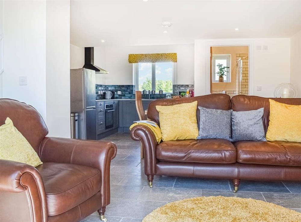 Open plan living space at Parshalls Retreat in Ilminster, Somerset