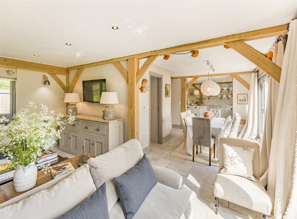 Living area at Partridge Barn in Rye, East Sussex