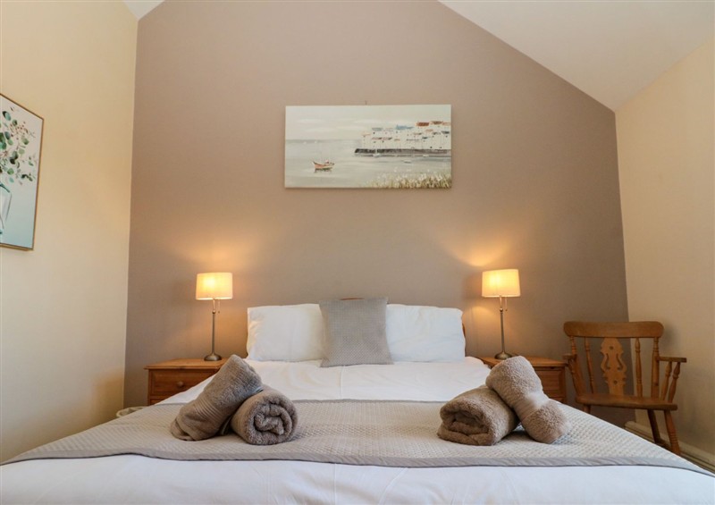 This is a bedroom at Partridge Cottage, neaer Filey