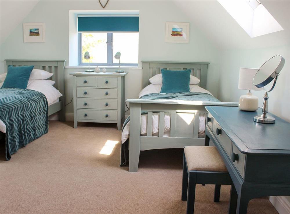Twin bedroom at Pasture View in Barnard Castle, County Durham, England
