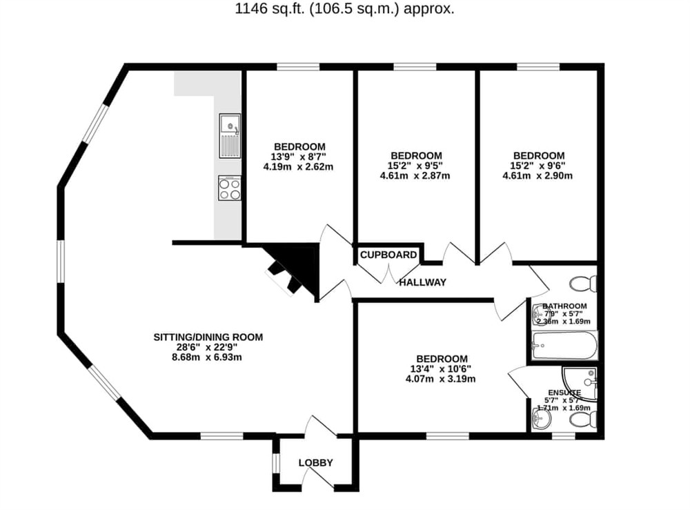 Floor plan at Pasture View in Pickering, North Yorkshire