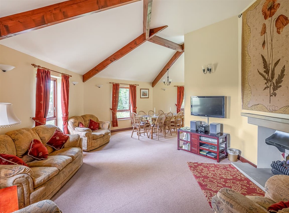 Living room at Pasture View in Pickering, North Yorkshire