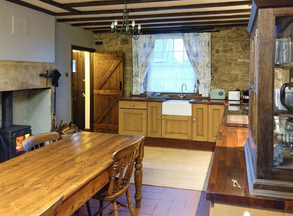Characterful kitchen and dining room at Pathways in Higham, near Alfreton, Derbyshire