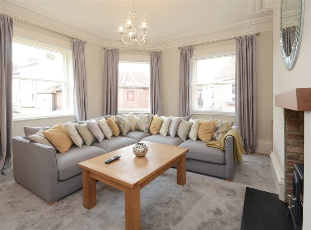 Living room at Patricks Pool in York, North Yorkshire