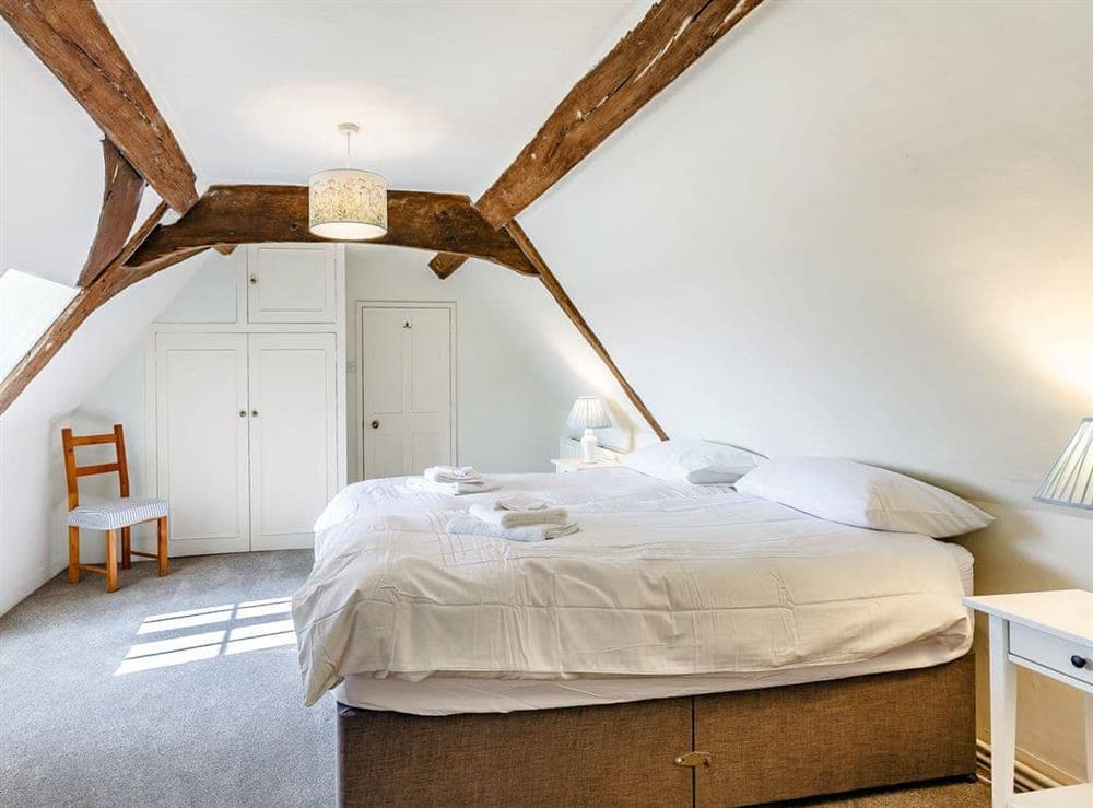 Double bedroom at Pattiswick Hall in Pattiswick, near Coggeshall, Essex