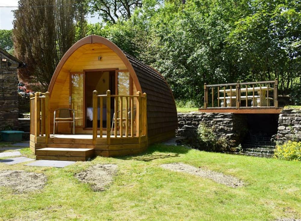 Glamping pod in the garden at Patton Mill in Patton, near Kendal, Cumbria