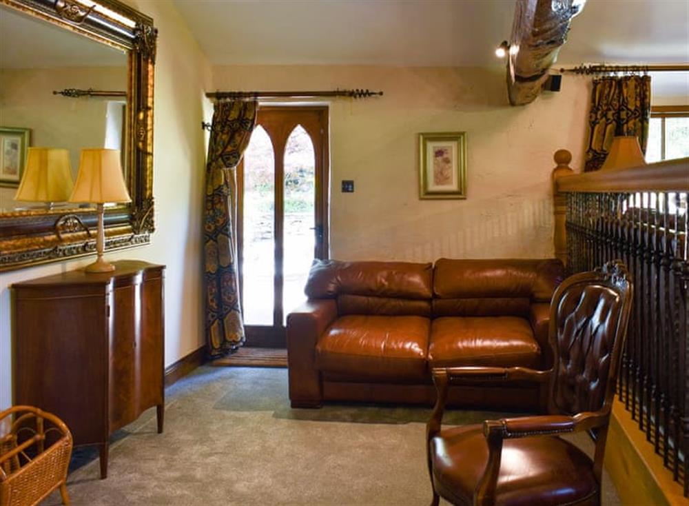 Sitting area at Patton Mill in Patton, near Kendal, Cumbria