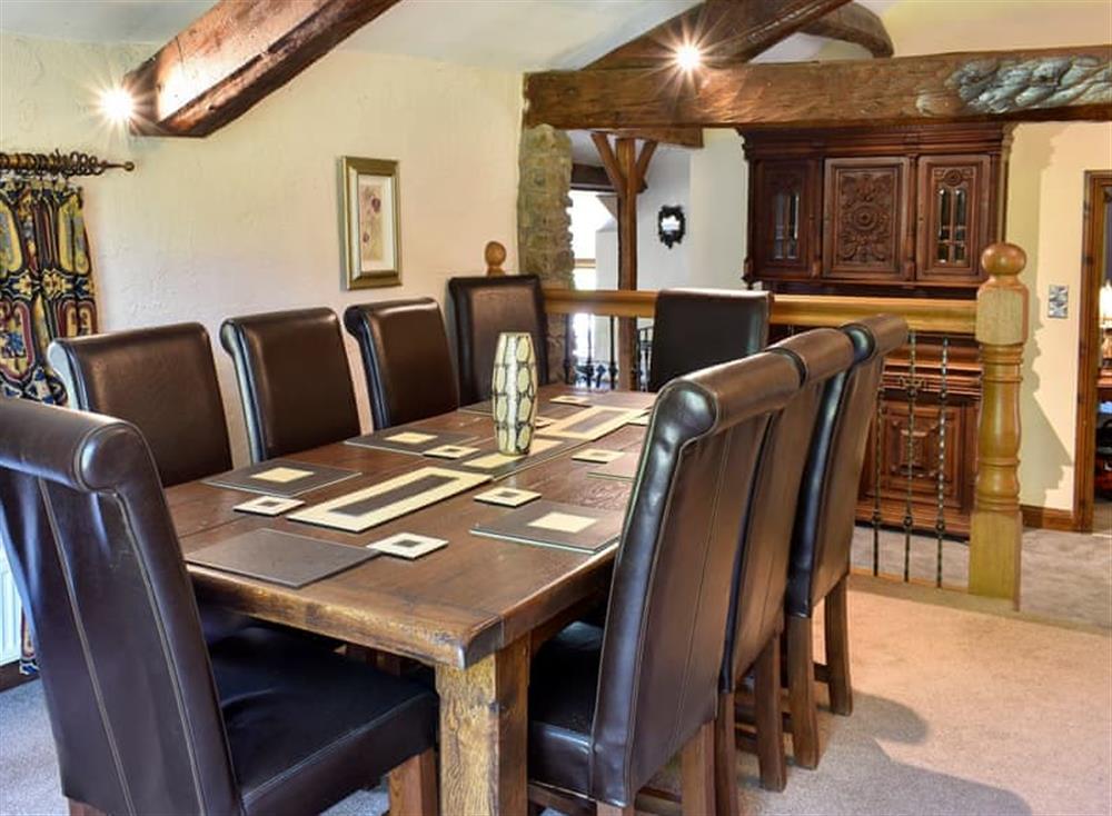 Spacious dining area at Patton Mill in Patton, near Kendal, Cumbria
