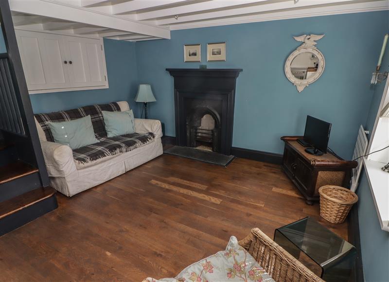 This is the living room at Pattys Cottage, Little Haven near Broad Haven