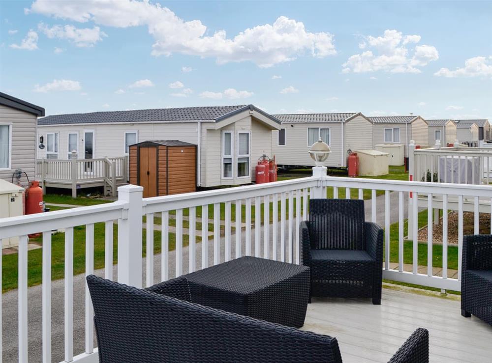 Terrace at Paul Jones Bay 26 in Southerness, Dumfriesshire