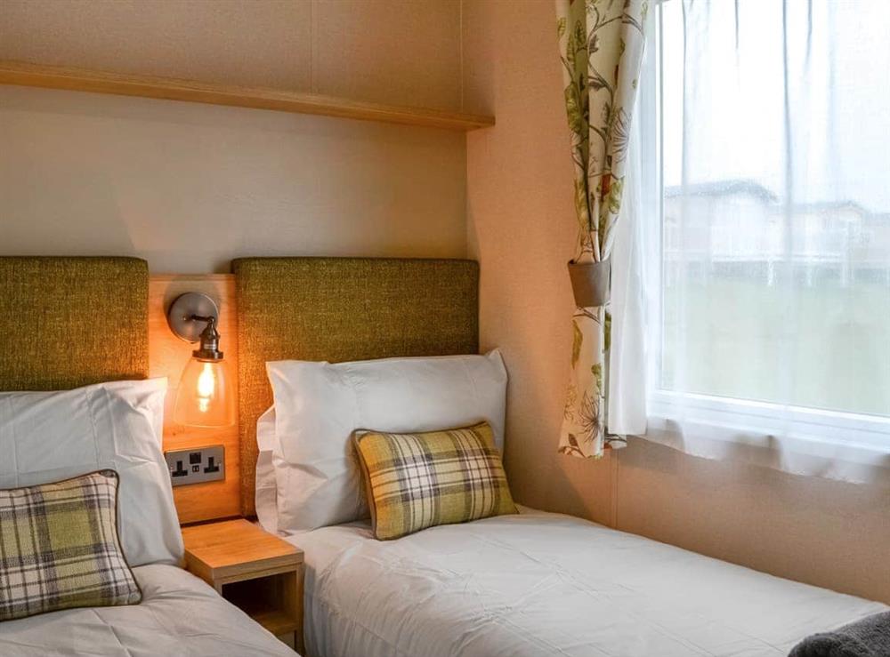 Twin bedroom at Paul Jones Bay 63 in Southerness, Dumfriesshire