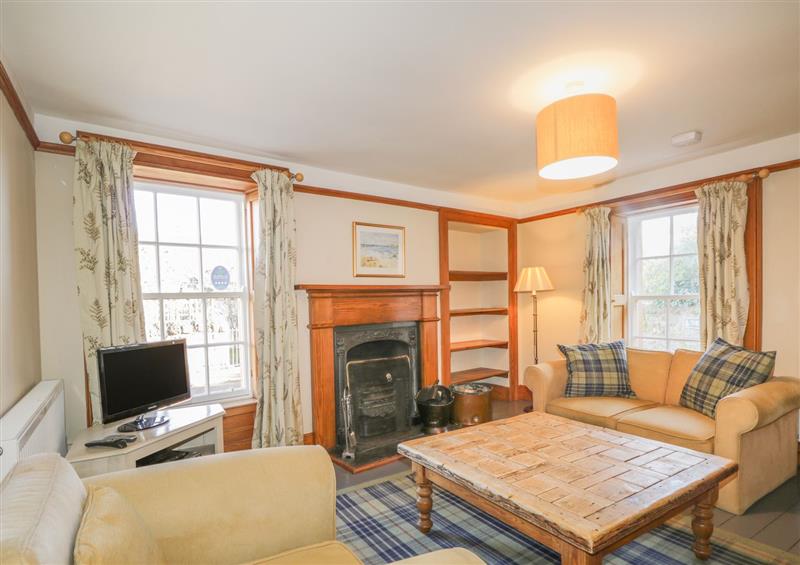 The living area at Paye House, Cromarty
