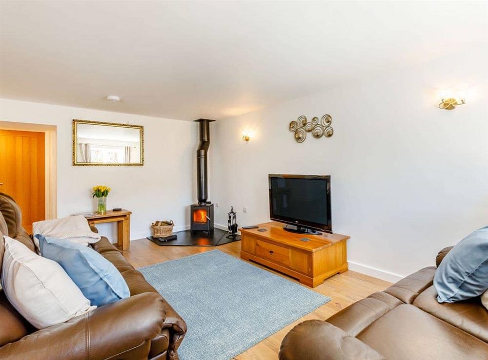 Living room at Pea Cottage in Limington, near Yeovil, Somerset