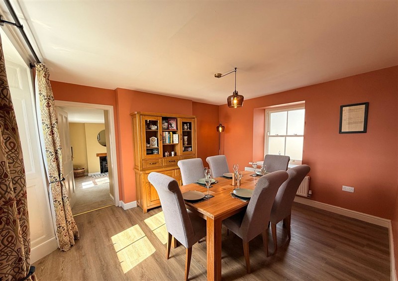 The dining room at Peace Cottage, Langton near Gainford