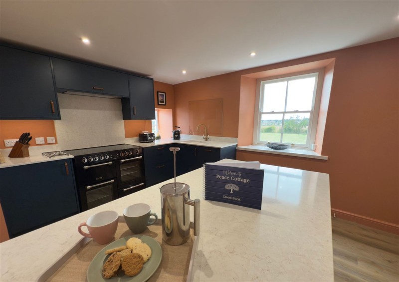 This is the kitchen at Peace Cottage, Langton near Gainford