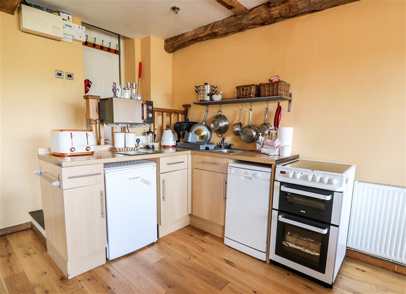 This is the kitchen at Peacock Cottage, Talybont-on-Usk