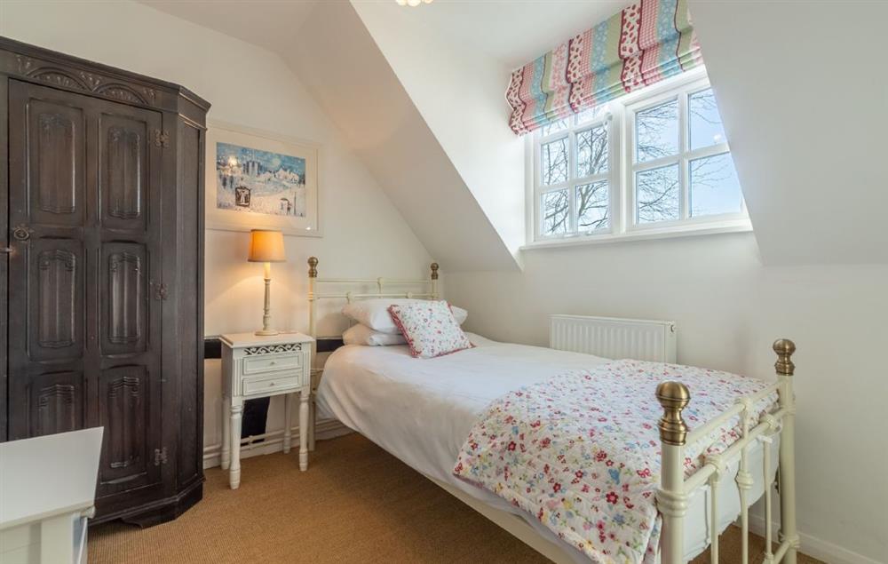 Bedroom four with 3’ single bed at Peak Hill Cottage, Theberton