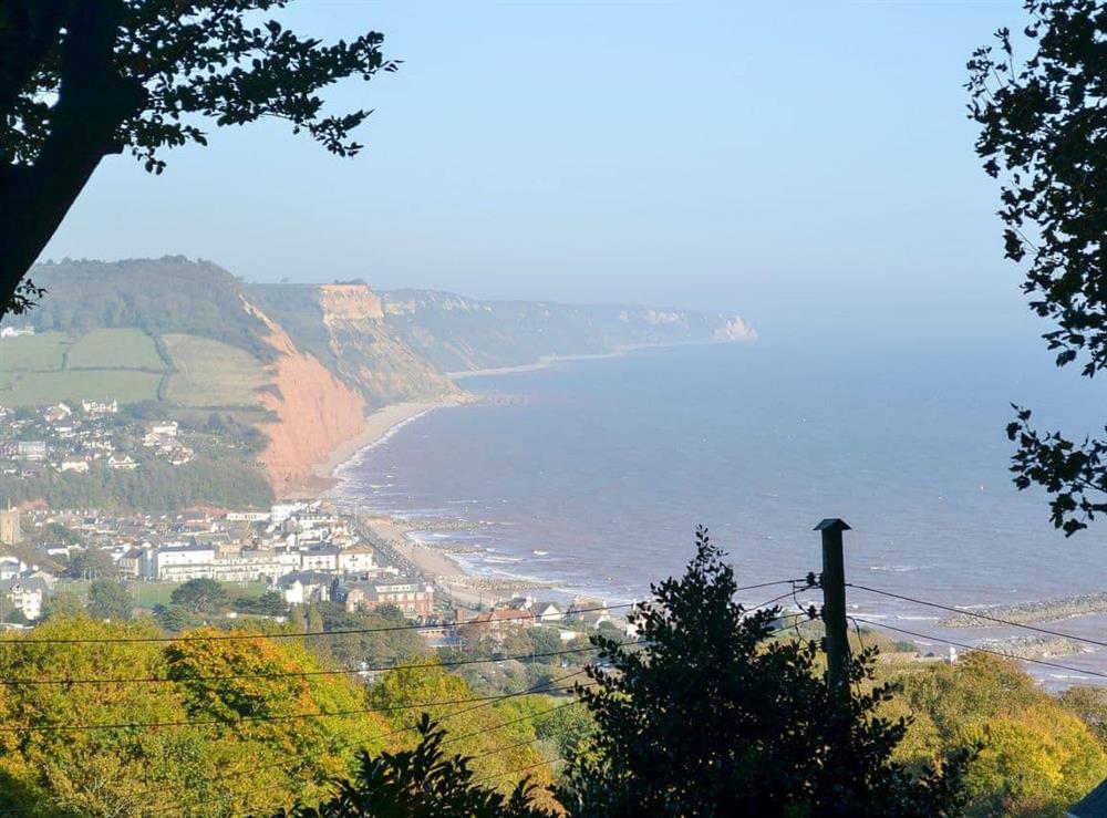 Extensive sea and cliff views at Peakaboo in Sidmouth, Devon., Great Britain