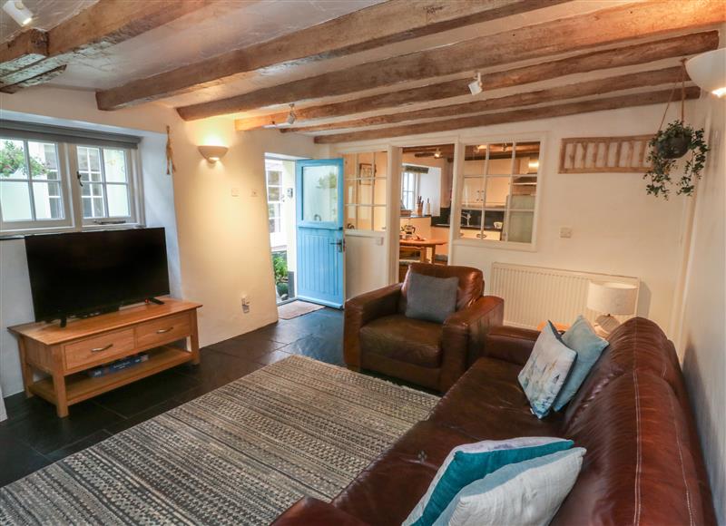 Relax in the living area at Pear Tree Cottage, Appledore
