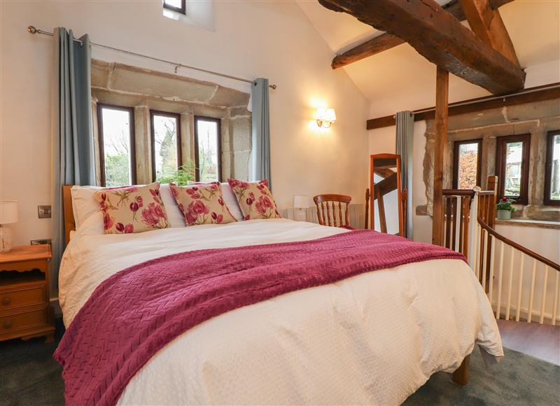 This is the bedroom at Pear Tree Cottage, Barnoldswick