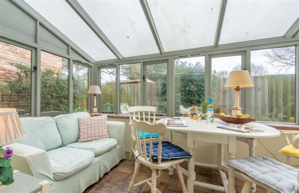 Conservatory at Pear Tree Cottage, Blakeney near Holt