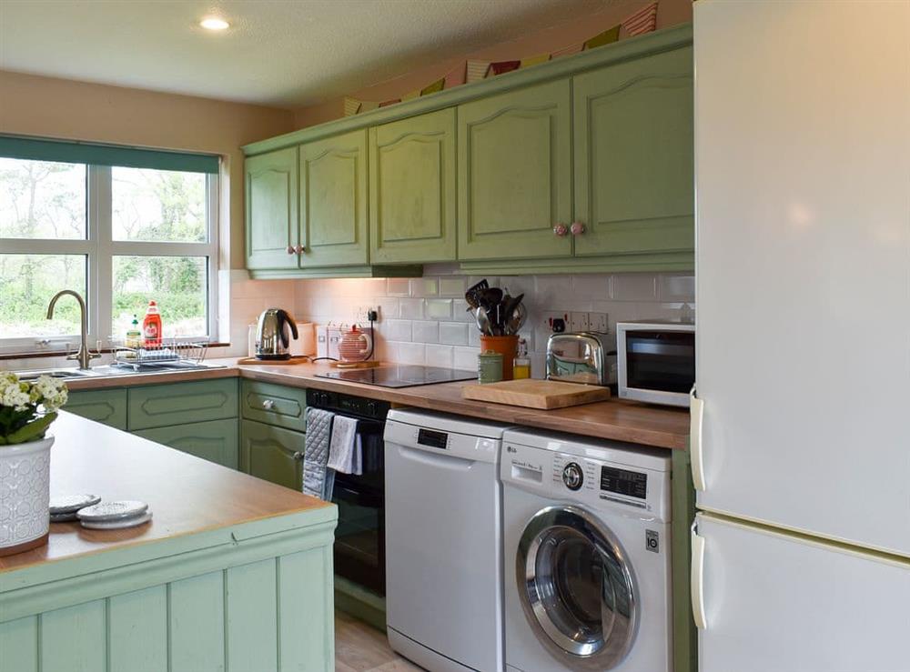 Kitchen at Pear Tree Cottage in Bude, Cornwall