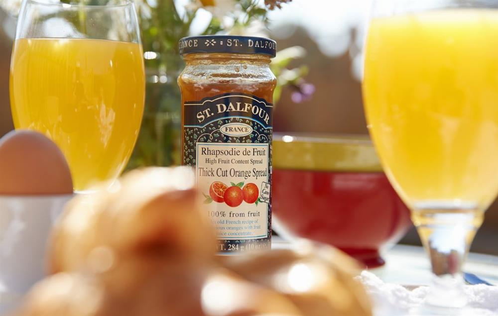 Enjoy a lazy breakfast outside.