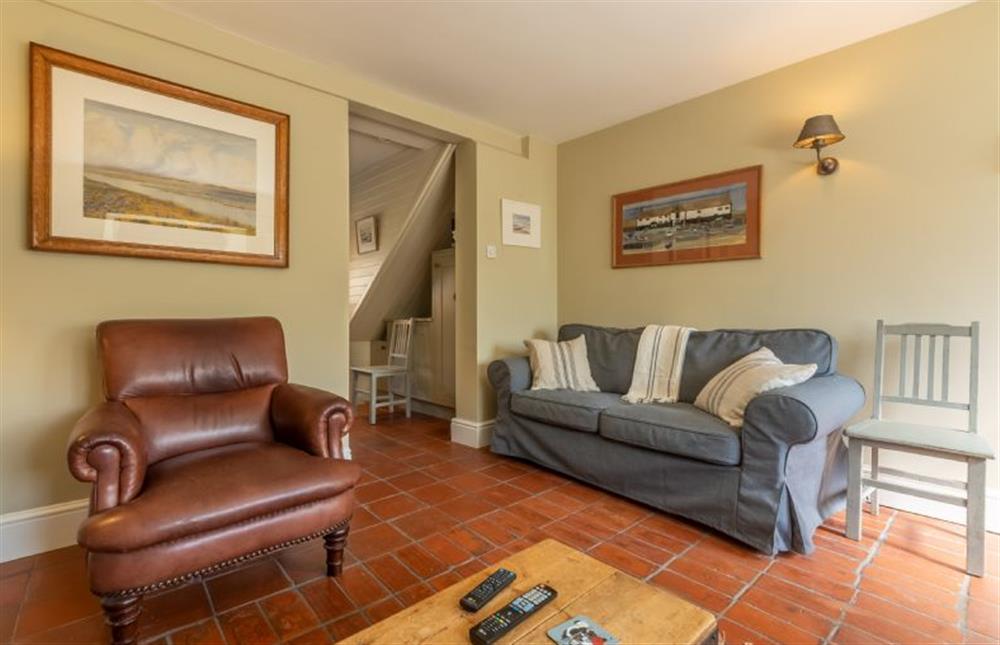 Ground floor: Sitting room leading to kitchen at Pear Tree Cottage, Holme-next-the-Sea near Hunstanton