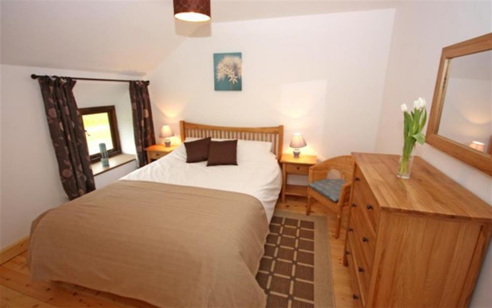 The double bedroom at Pear Tree Cottage in Honiton