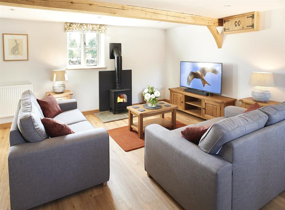 Living room at Pear Tree Cottage in Ludlow, Herefordshire
