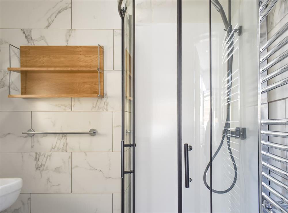 Shower room at Pear Tree Cottage in Pickering, North Yorkshire