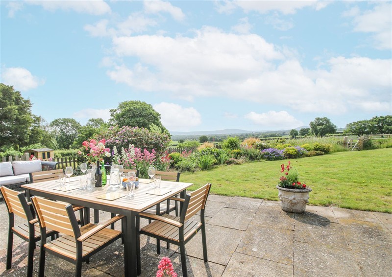 The garden at Pear Tree Cottage, Pulverbatch near Longden