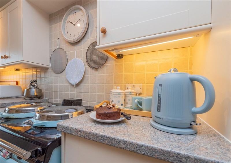 The kitchen at Pear Tree Cottage, Pulverbatch near Longden