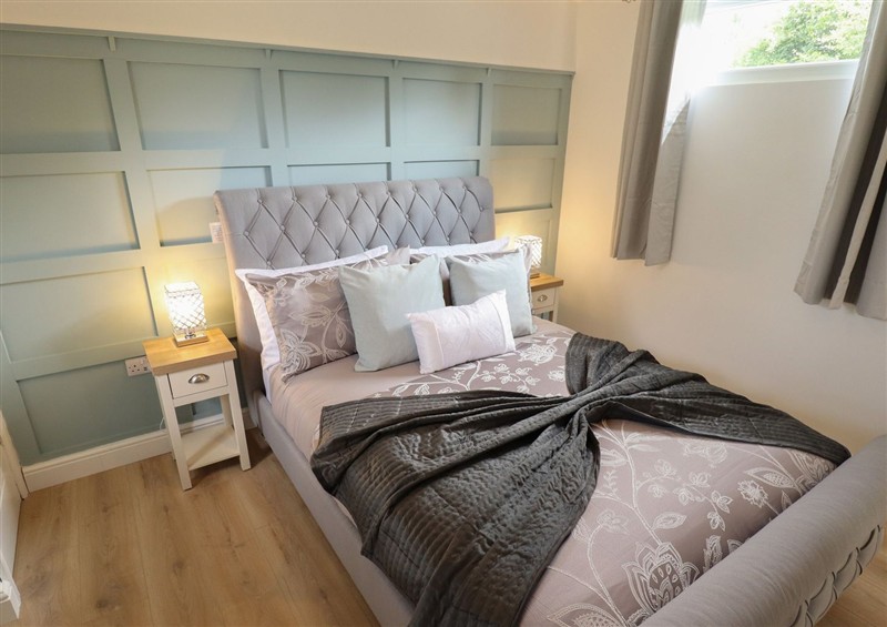 One of the bedrooms at Pear Tree Lodge, Huttoft