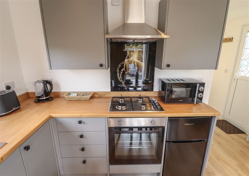 The kitchen at Pear Tree Lodge, Huttoft