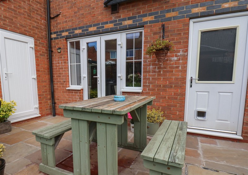 The patio at Pearl Stone House, Whitby