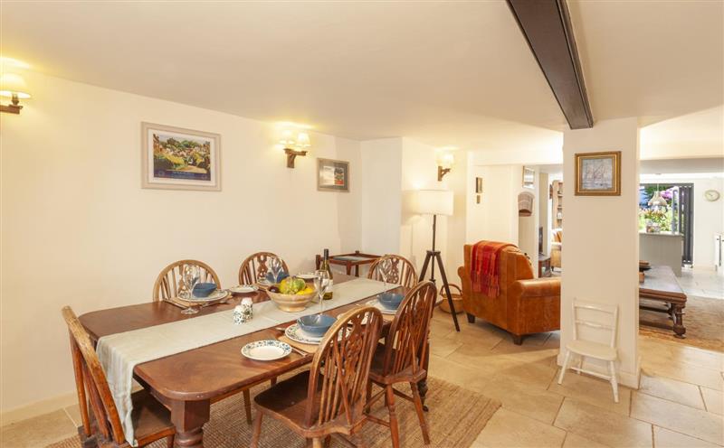 The dining room at Pebble Cottage, Dunster
