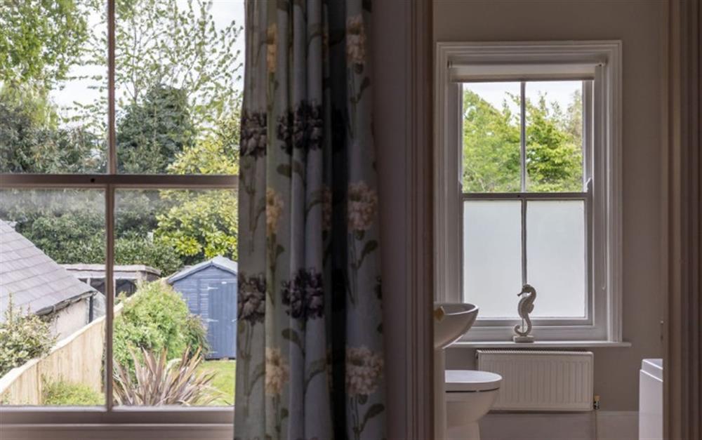 This is the bathroom at Pebble Cottage in Lymington