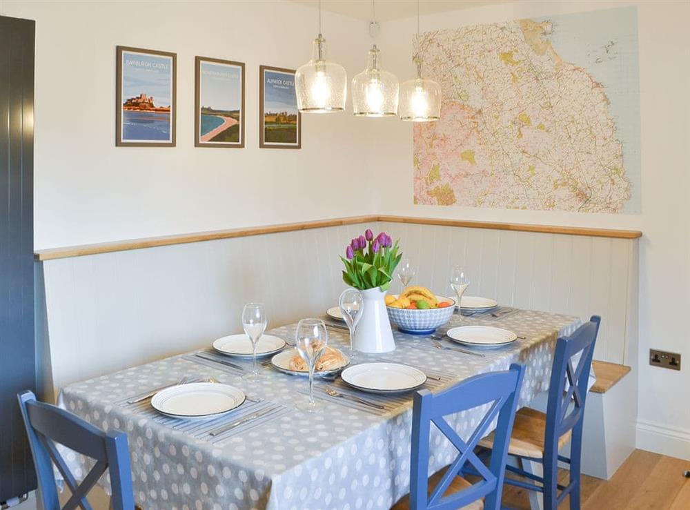 Dining Area at Pebble Cottage in Rock, Northumberland