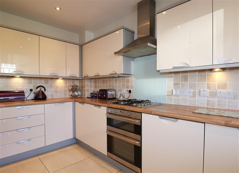 This is the kitchen at Pebble House, Worthing