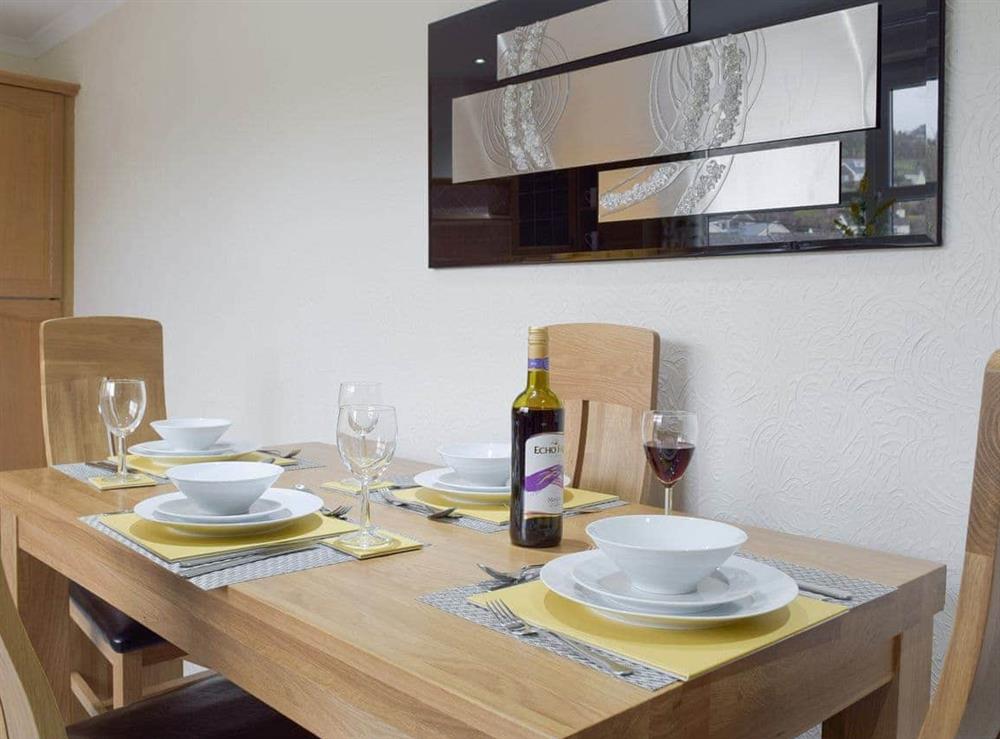 Convenient dining area within kitchen at Pebble Reach in Amroth, near Saundersfoot, Pembrokeshire, Dyfed