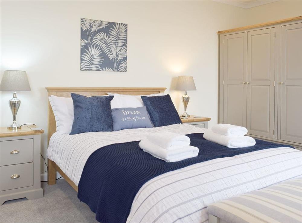 Relaxing double bedroom at Pebble Reach in Amroth, near Saundersfoot, Pembrokeshire, Dyfed
